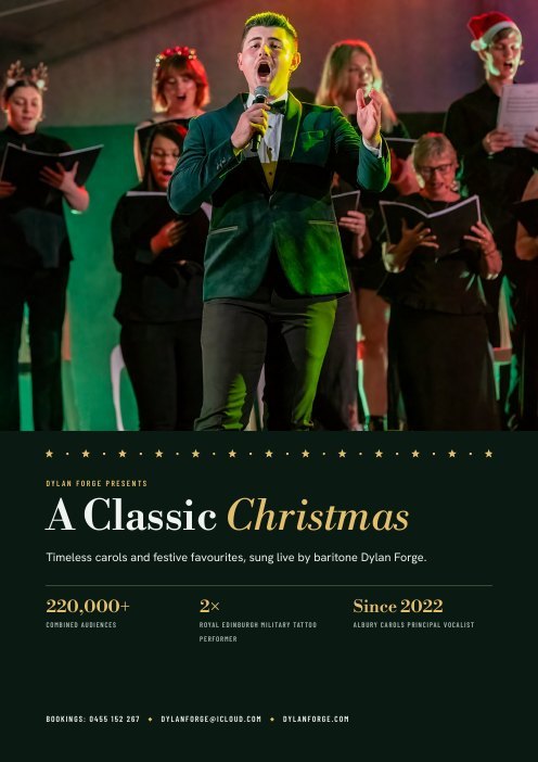 Cover of the A Classic Christmas press kit